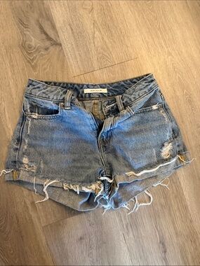 PacSun Distressed Denim Cutoff Shorts - Light Blue